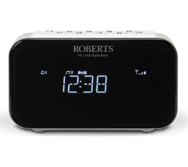 ROBERTS ORTUS1 DAB Clock Radio - White, White