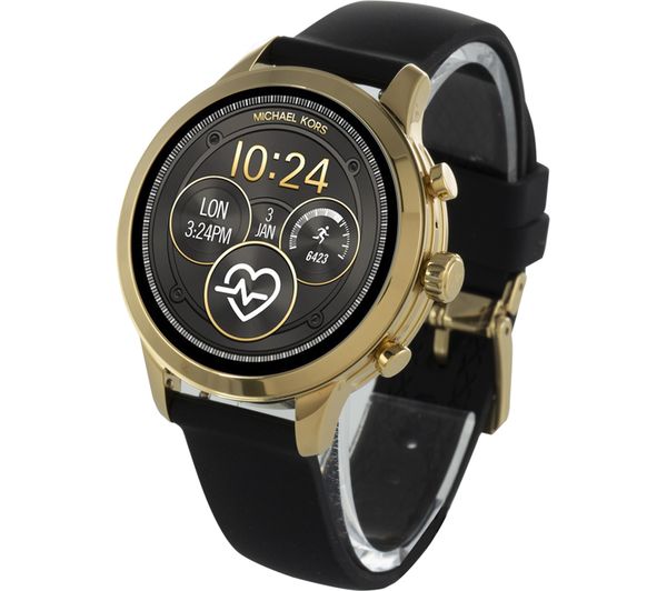 Michael Kors Runway Touchscreen Smart Watch In Black/gold MKT5053 |  