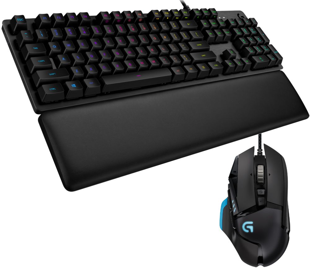 LOGITECH G513 GL Mechanical Gaming Keyboard & G502 Proteus Spectrum Mouse Bundle, Red review