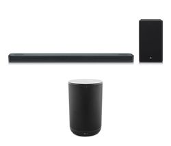 LG SL8YG 3.1.2 Wireless Sound Bar with Dolby Atmos & Google Assistant & ThinQ WK7 Voice Controlled Speaker Bundle