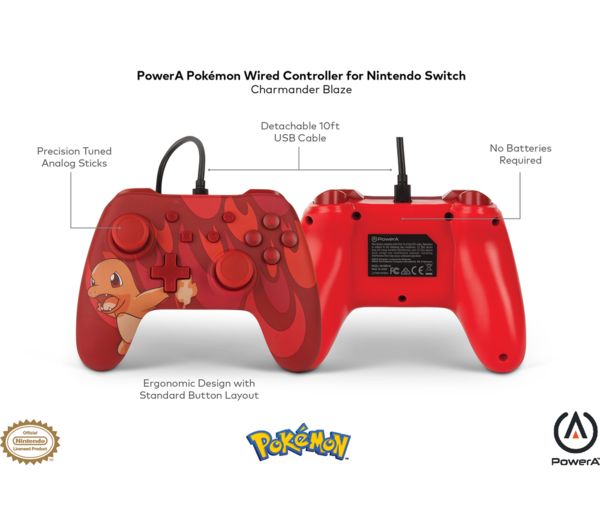 nintendo switch wired controller pokemon
