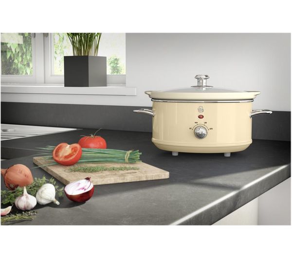 Buy SWAN Retro SF17021CN Slow Cooker Cream Free Delivery Currys