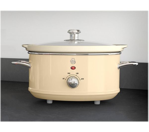 Buy SWAN Retro SF17021CN Slow Cooker Cream Free Delivery Currys