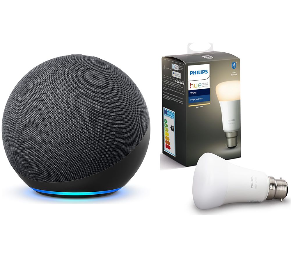 AMAZON Echo (4th Gen) & B22 Hue White Bluetooth LED Bulb Bundle Review