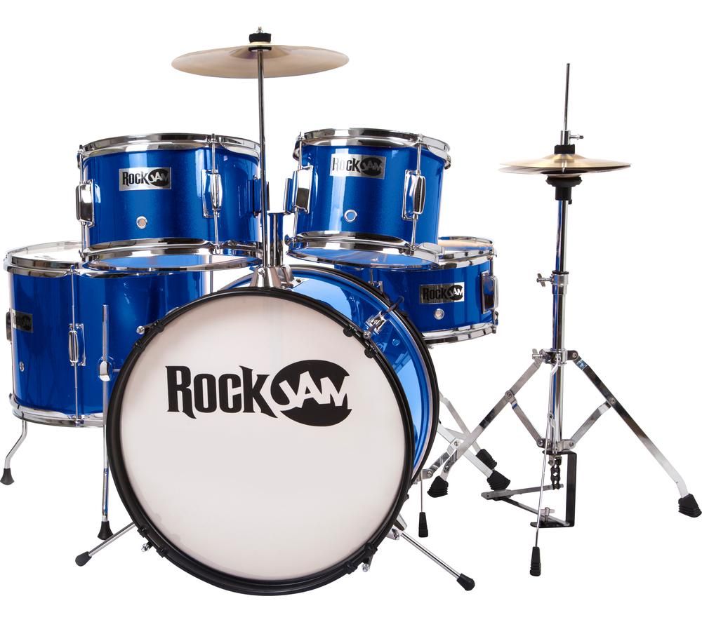 ROCKJAM RJ105-MB 5 Piece Junior Drum Kit - Blue