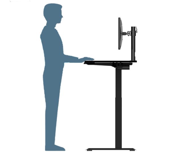 LPOWER21 LOGIK LPOWER21 Height Adjustable Desk Black Currys Business
