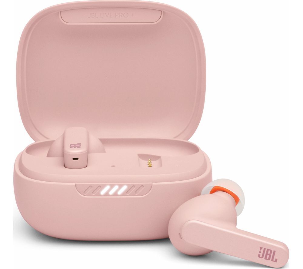 JBL Live Pro+ TWS Wireless Bluetooth Noise-Cancelling Earbuds - Pink