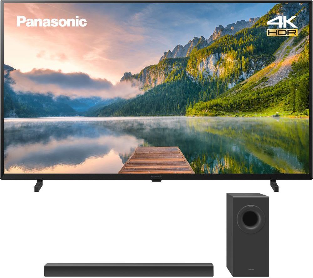 PANASONIC TX-40JX800B 40" Smart 4K Ultra HD HDR LED TV & Wireless Soundbar Bundle