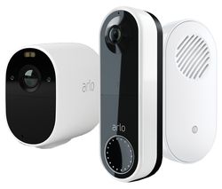 Essential Spotlight Full HD WiFi Security Camera, Video Doorbell & Chime Bundle