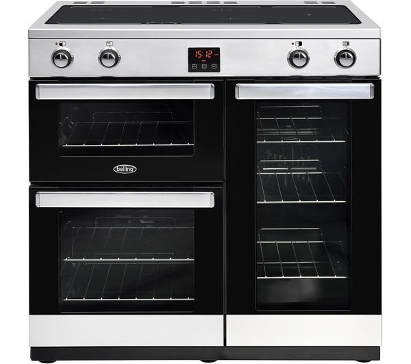 Image of BELLING Cookcentre 90Ei 90 cm Electric Induction Range Cooker - Chrome & Black