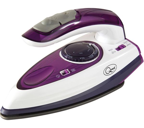 Quest 34030 Travel Steam Iron White Purple