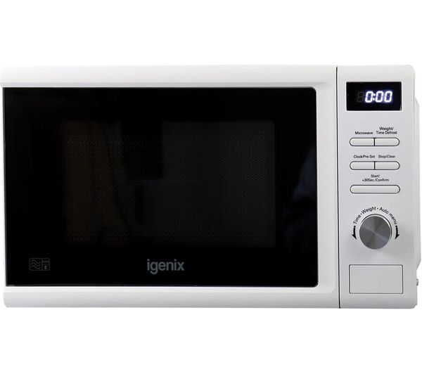 Igenix Igmd0820w Compact Solo Microwave White