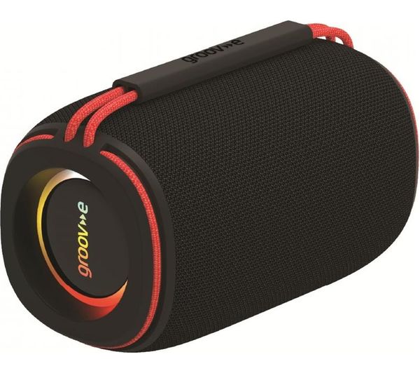 Groov E Wave Glow Portable Bluetooth Speaker Black