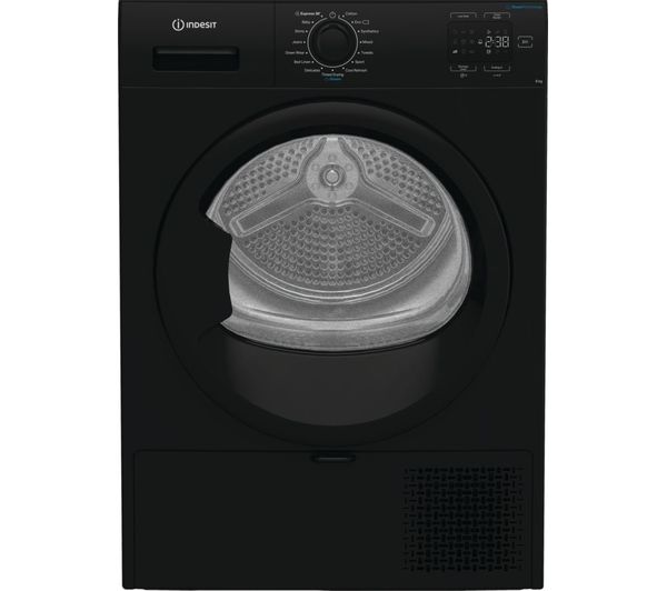 Indesit C Ysd 82d Bb Uk Kg Heat Pump Tumble Dryer Black