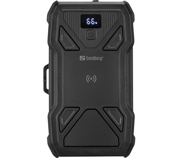 An image of SANDBERG 10000 mAh Portable 5-Panel Solar Power Bank - Black