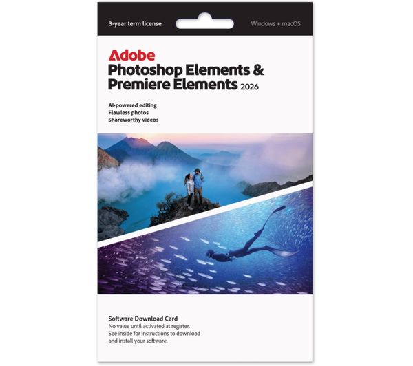An image of ADOBE Photoshop Elements & Premier Elements 2026 - 3 years for 1 user