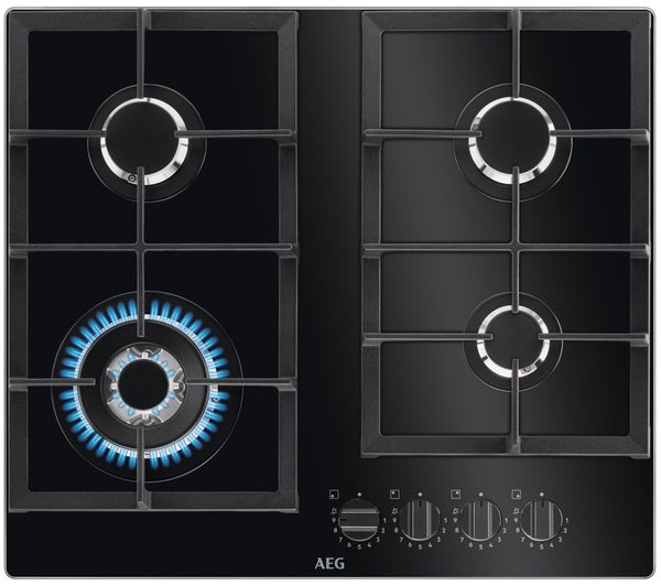 An image of AEG 6000 Series HKB64420NB 60 cm Gas Hob - Black