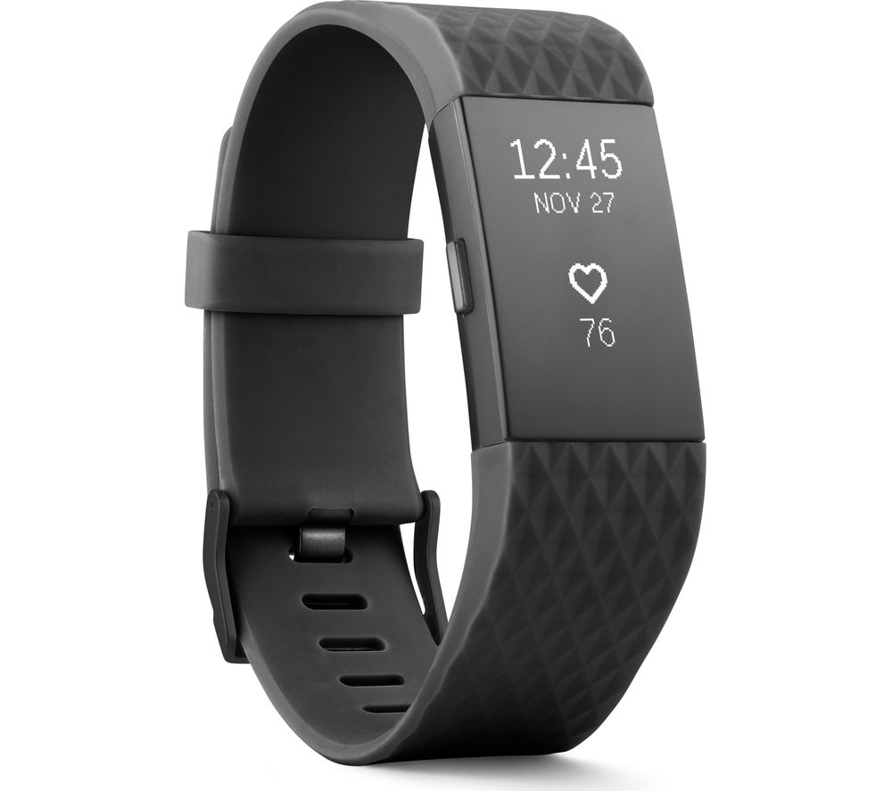 Buy FITBIT Charge 2 Gunmetal, Small Free Delivery Currys