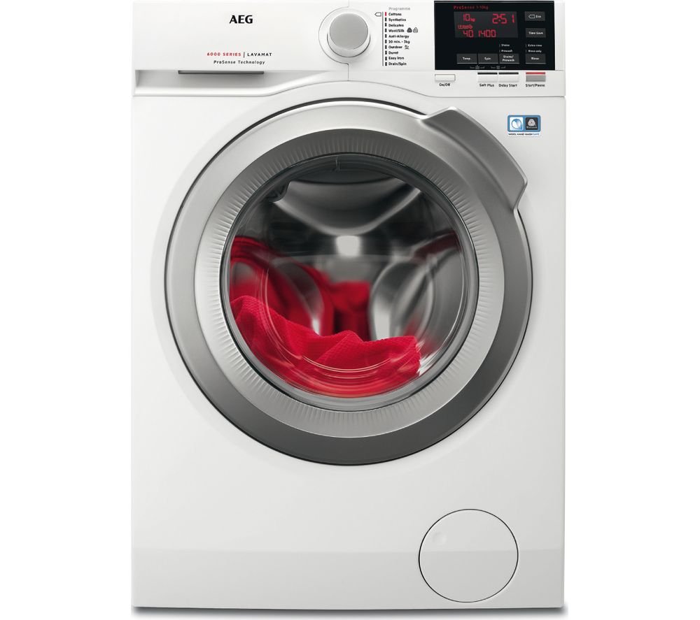 AEG ProSense L6FBG142R Washing Machine - White, White