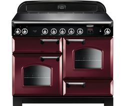 RANGEMASTER Classic 110 cm Electric Induction Range Cooker - Cranberry & Chrome