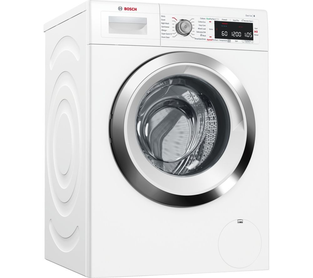 BOSCH Serie 8 WAW325H0GB Smart 9 kg 1600 Spin Washing Machine – White, White