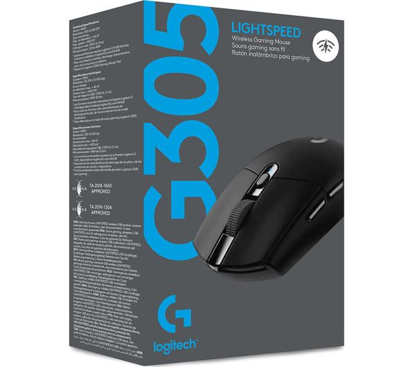Logitech G305 LIGHTSPEED Wireless Optical Gaming Mouse Black 910