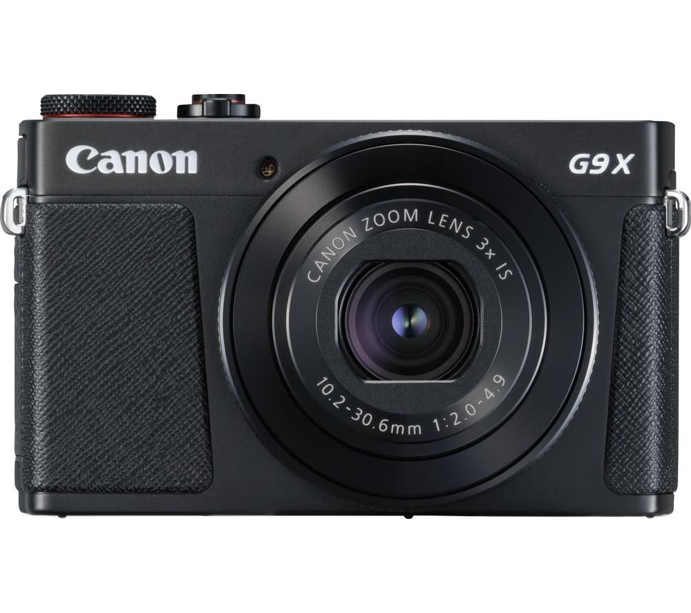 CANON PowerShot G9X MK II Compact Camera with 32 GB SD Card & Case - Black, Black
