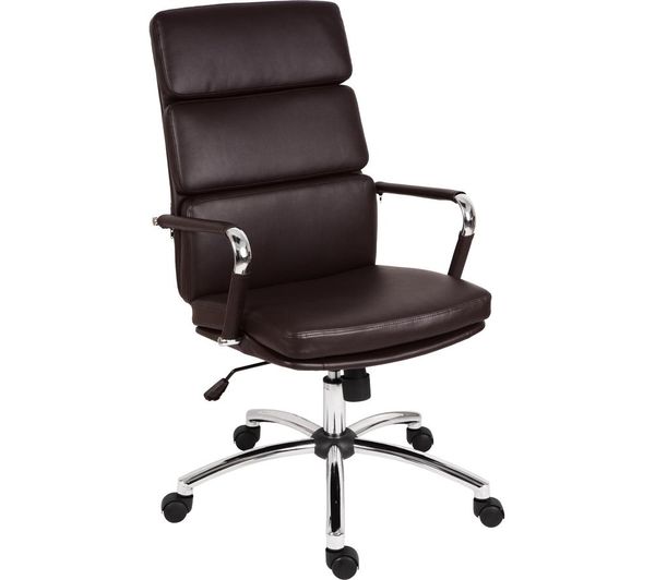 Teknik Deco 1097bn Faux Leather Tilting Executive Chair Brown