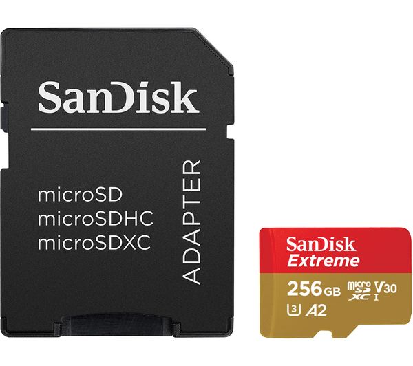 Image of SANDISK Extreme Class 10 microSDXC Memory Card - 256 GB