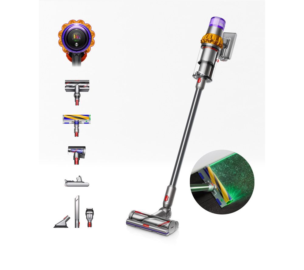 Buy Dyson V15 Detect Absolute Cordless Vacuum Cleaner Yellow And Nickel Free Delivery Currys