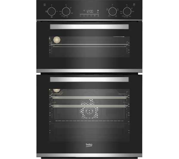 Image of BEKO Pro RecycledNet BBXDF25300X Electric Double Oven - Stainless Steel