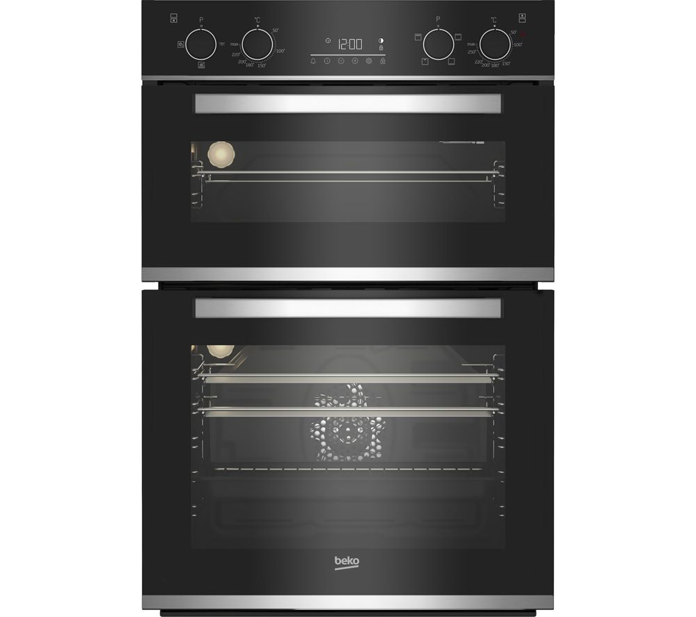 BEKO Pro RecycledNet BBXDF25300X Electric Double Oven - Stainless Steel
