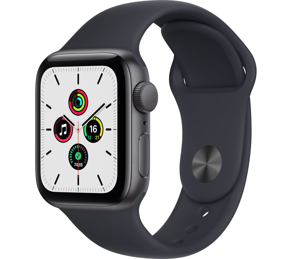 Apple Watch SE - Space Grey with Pure Platinum & Midnight Sports Band, 40 mm 0