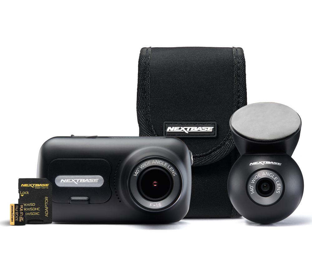 NEXTBASE 322GW Full HD Dash Cam with Rear Window Dash Cam & Go Pack Bundle