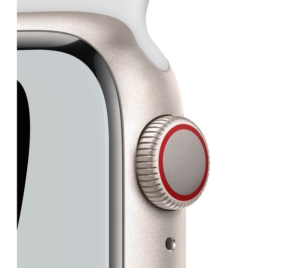 APPLE Watch Series 7 Cellular 4G - Starlight Aluminium with Pure