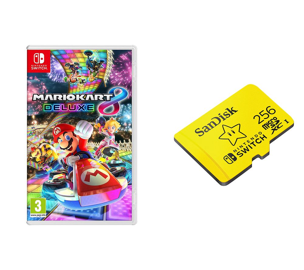 NINTENDO SWITCH Mario Kart 8 Deluxe & SanDisk 256 GB Memory Card Bundle review