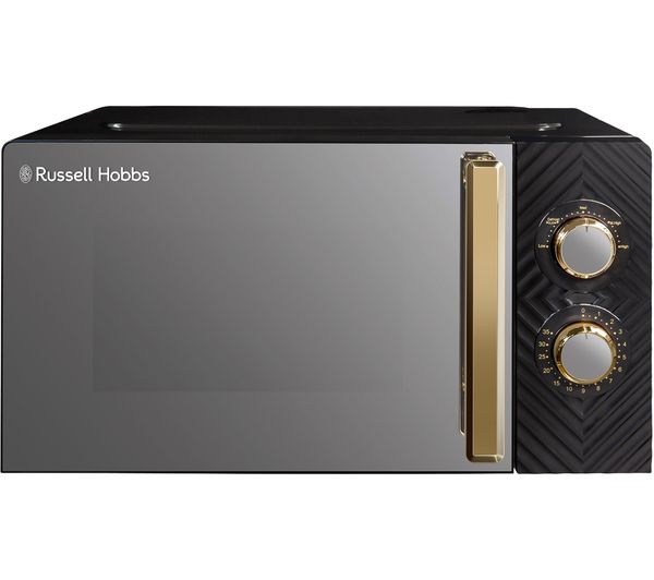 Russell Hobbs Groove Rhmm723b Compact Solo Microwave Black Gold