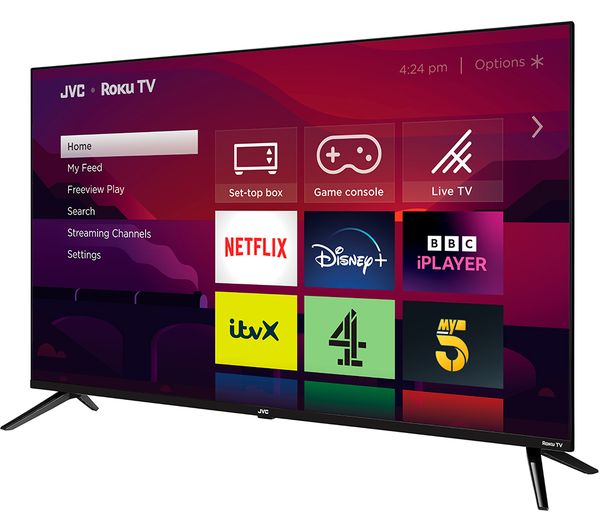 JVC LT-43CR330 Roku TV 43" Smart Full HD HDR LED TV - - Currys Business