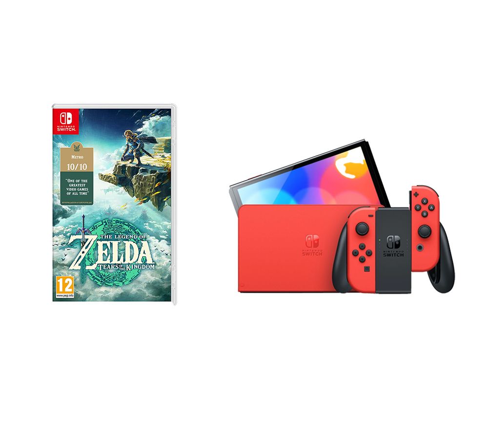 Switch OLED (Mario Red Edition) & The Legend of Zelda: Tears of the Kingdom Bundle