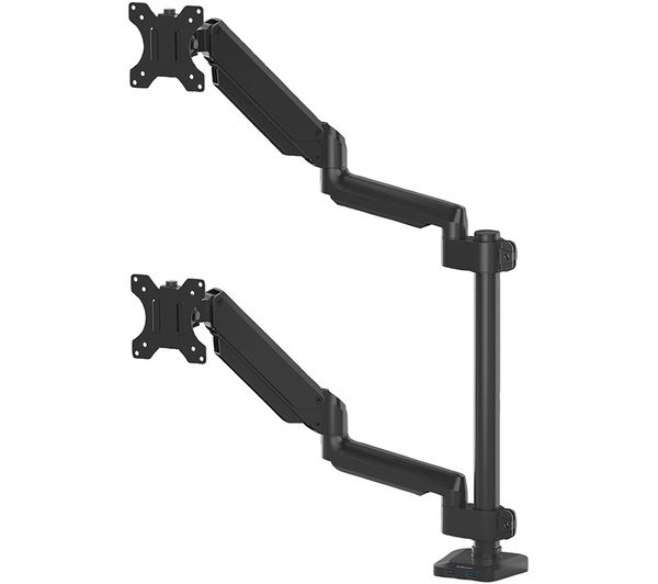 Fellowes Platinum Series Dual Arm Full Motion 27 Monitor Desk Mount