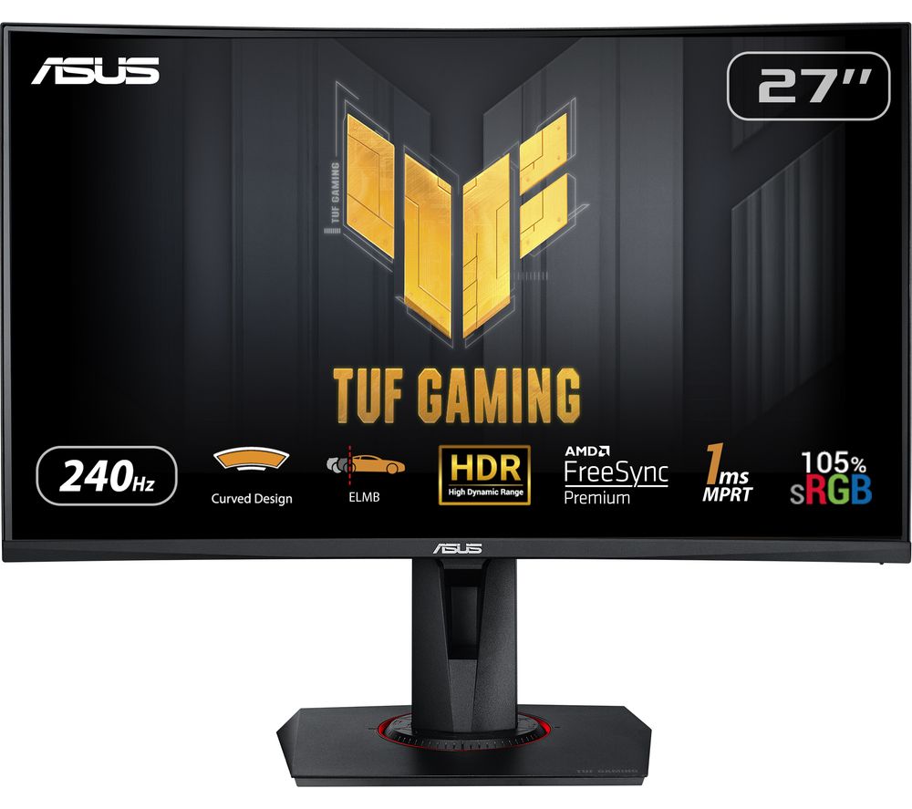 TUF VG27VQM Full HD 27" Curved VA LCD Gaming Monitor - Black