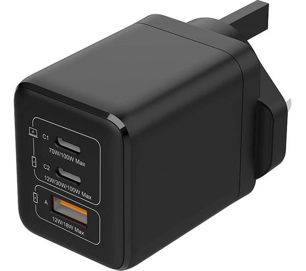 Logik L100ganc25c 100 W Universal Usb Gan Charger 18 M