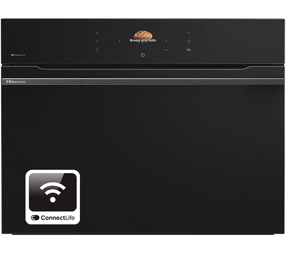 Hi8 BlackLine BIM4AH8UKWF Compact Electric Oven with Microwave – Jet Black