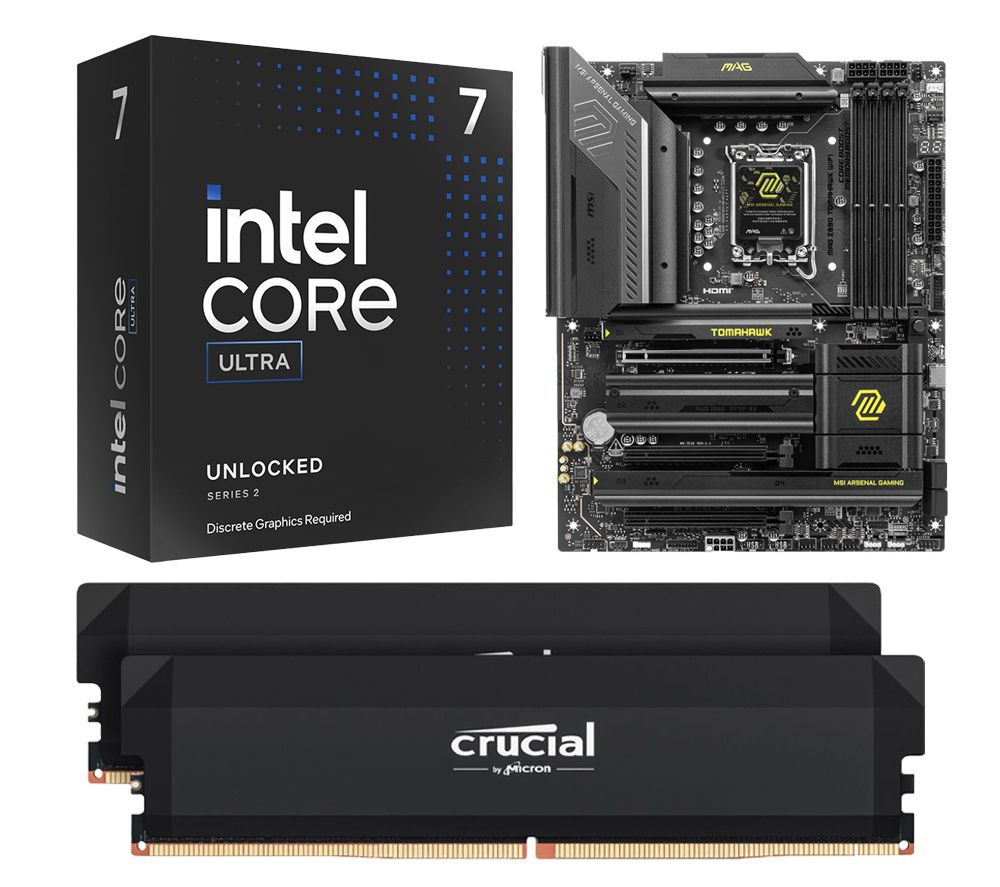 Core™ Ultra 7 265K Unlocked Processor, MAG Z890 TOMAHAWK WIFI LGA1851 Motherboard & Pro Overclocking 32 GB 6000 MHz DDR5 Memory Kit Bundle