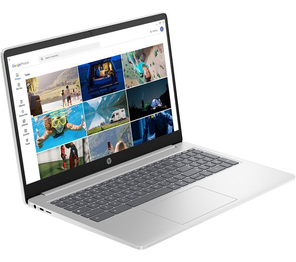 An image of HP 15a-nb0504sa 15.6" Refurbished Chromebook - Intel® N100, 128 GB GB UFS, Silver (Very Good Condition)