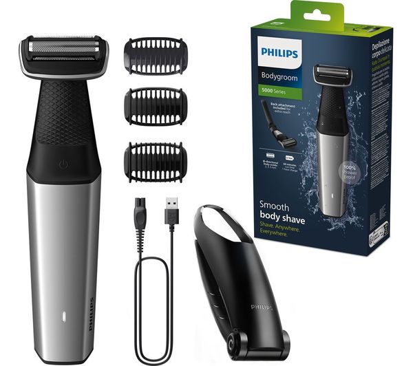 Philips Bg5021 15 Bodygroom Series 5000 Wet Dry Body Trimmer Black Silver