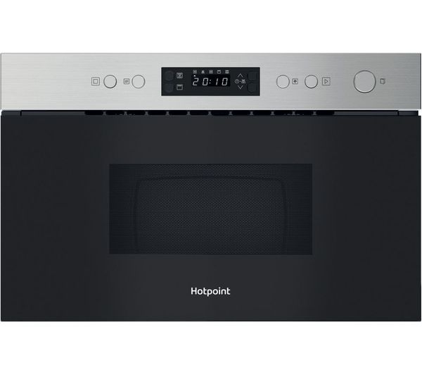 Hotpoint Class 3 Hpm K12c Xuk Built In Compact Microwave With Grill Stainless Steel