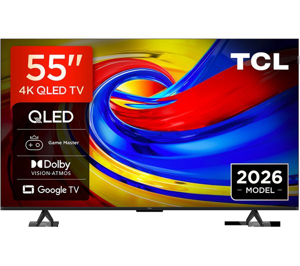 An image of TCL P7L 55" QLED 4K HDR Smart Google TV 2026 - 55P7L-UK