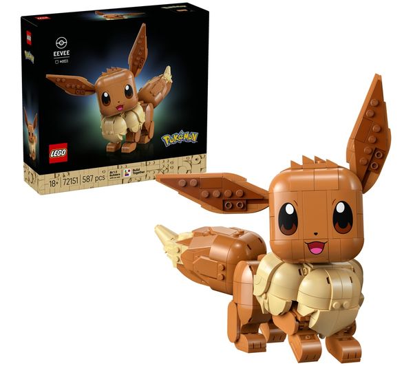 An image of LEGO Pokémon 72151 Eevee Set for Adults