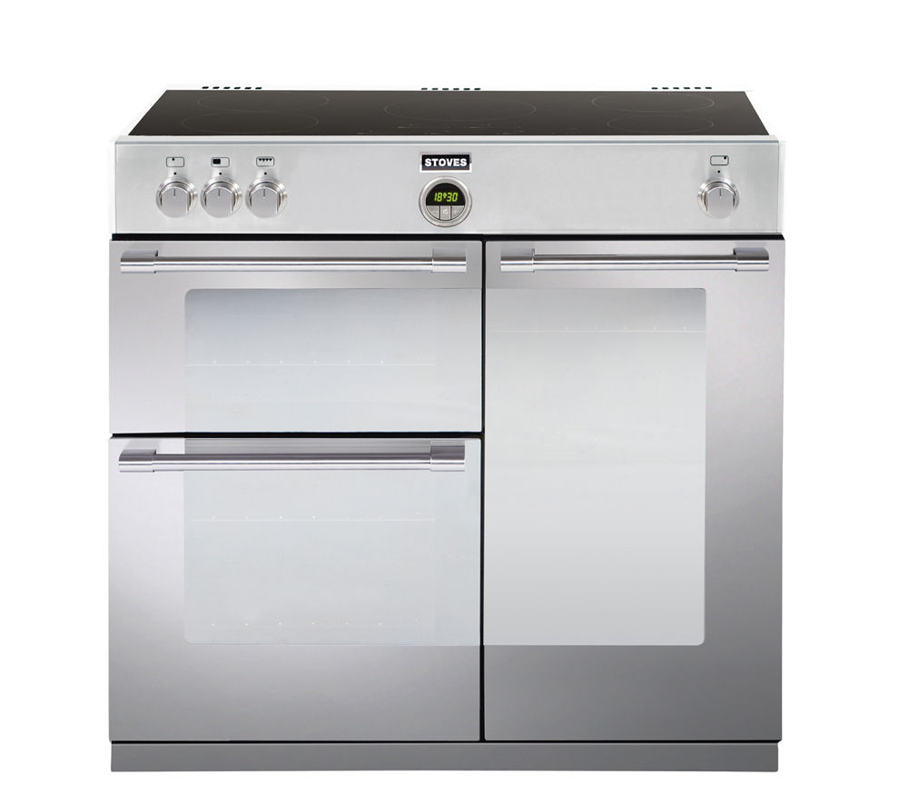 STOVES Sterling 900Ei Electric Induction Range Cooker - Stainless Steel, Stainless Steel